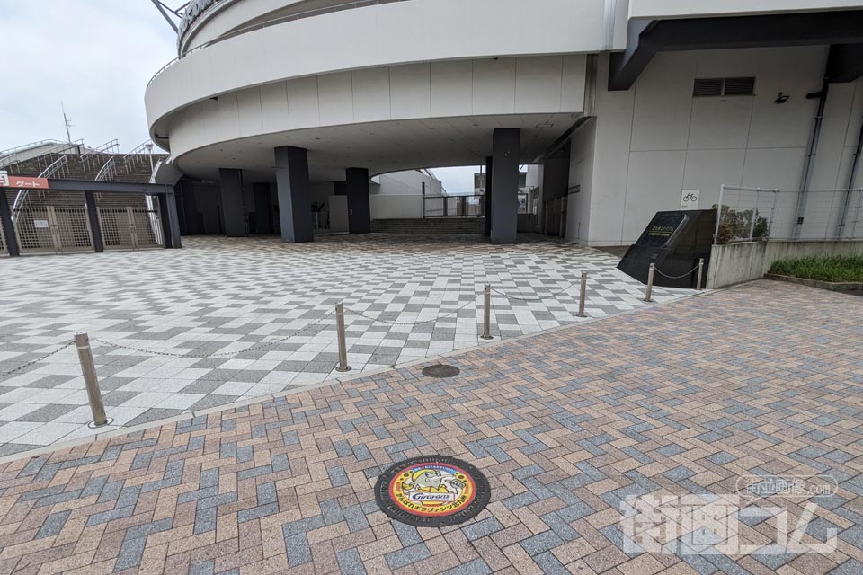 福岡県北九州市B001マンホール蓋の設置場所