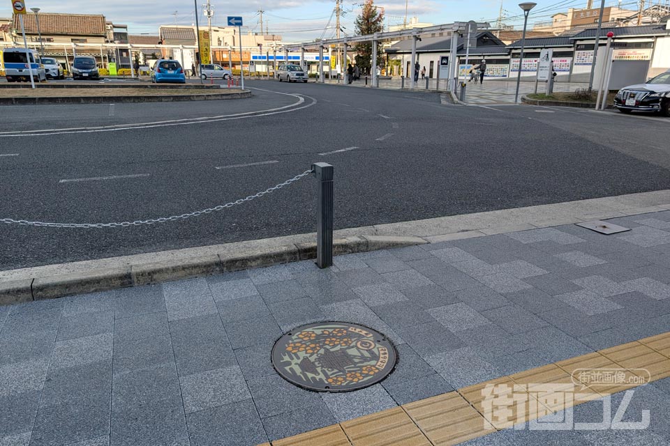 奈良県田原本町A001マンホール蓋の設置場所