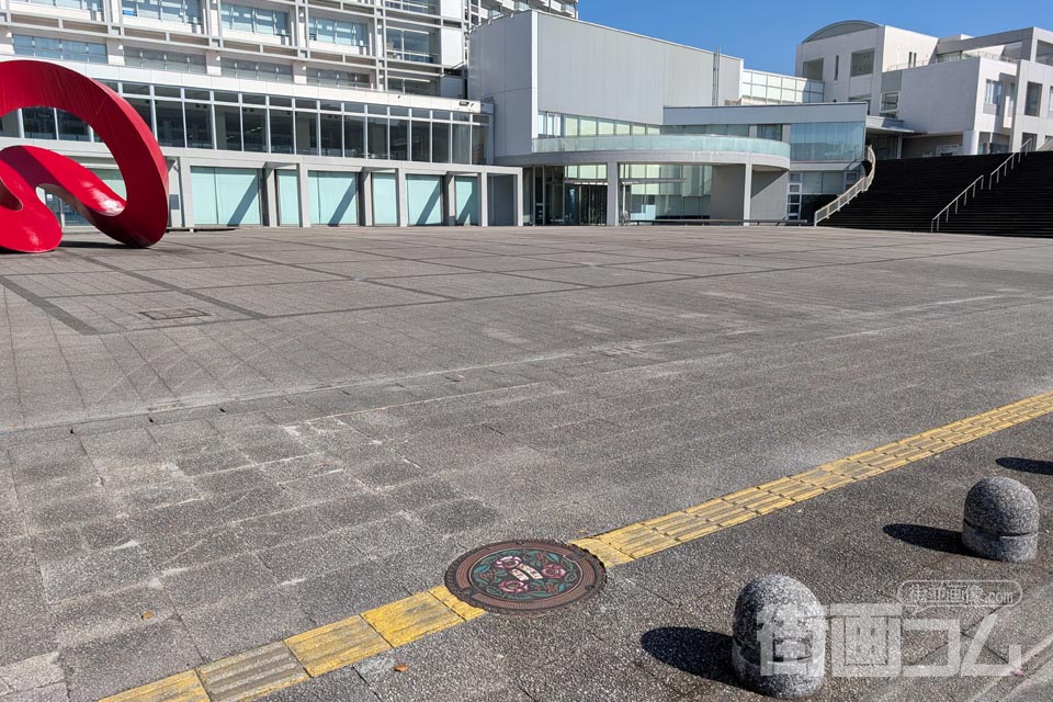 鹿児島県霧島市A001マンホール蓋の設置場所