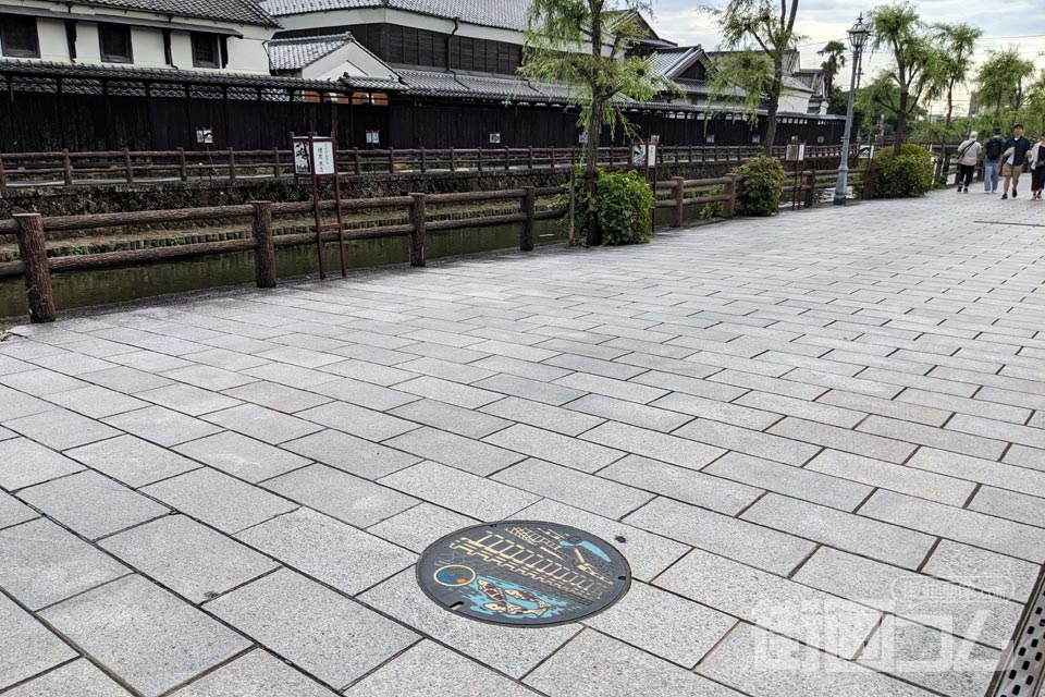 栃木県栃木市A001マンホール蓋の設置場所