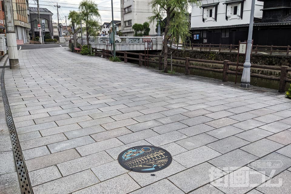 栃木県栃木市A001マンホール蓋の設置場所