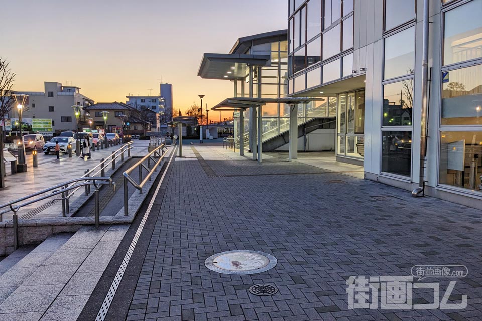 栃木県佐野市A001マンホール蓋の設置場所