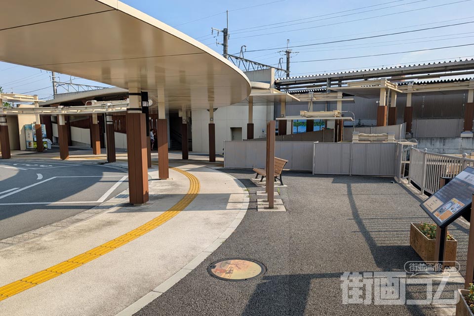 山梨県甲斐市B001マンホール蓋の設置場所