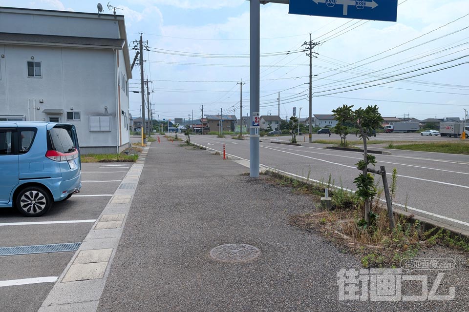 島根県益田市A001マンホール蓋の設置場所