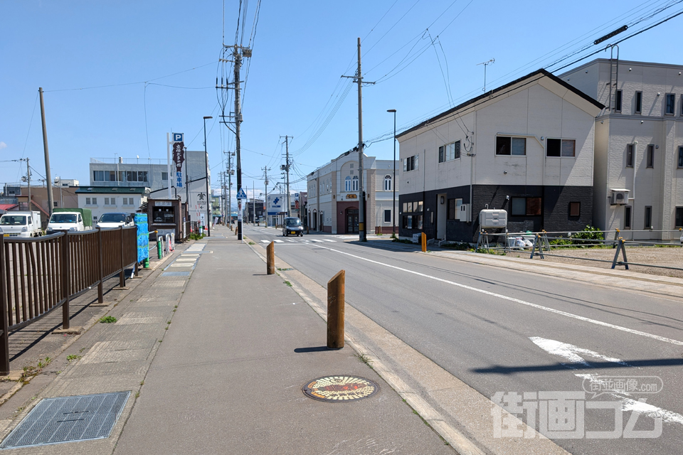 青森県五所川原市A001マンホール蓋の設置場所