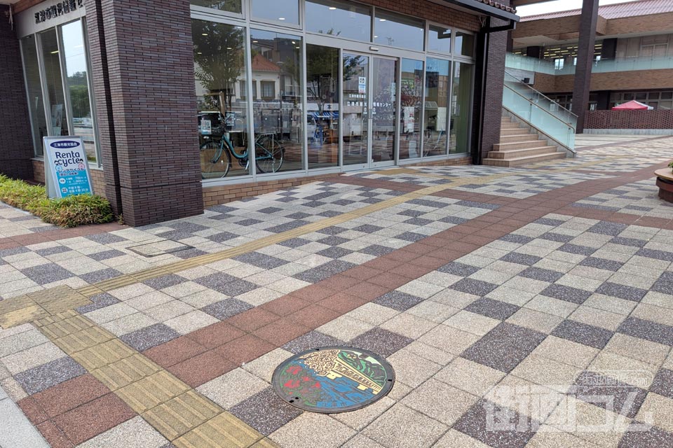 島根県江津市A001マンホール蓋の設置場所