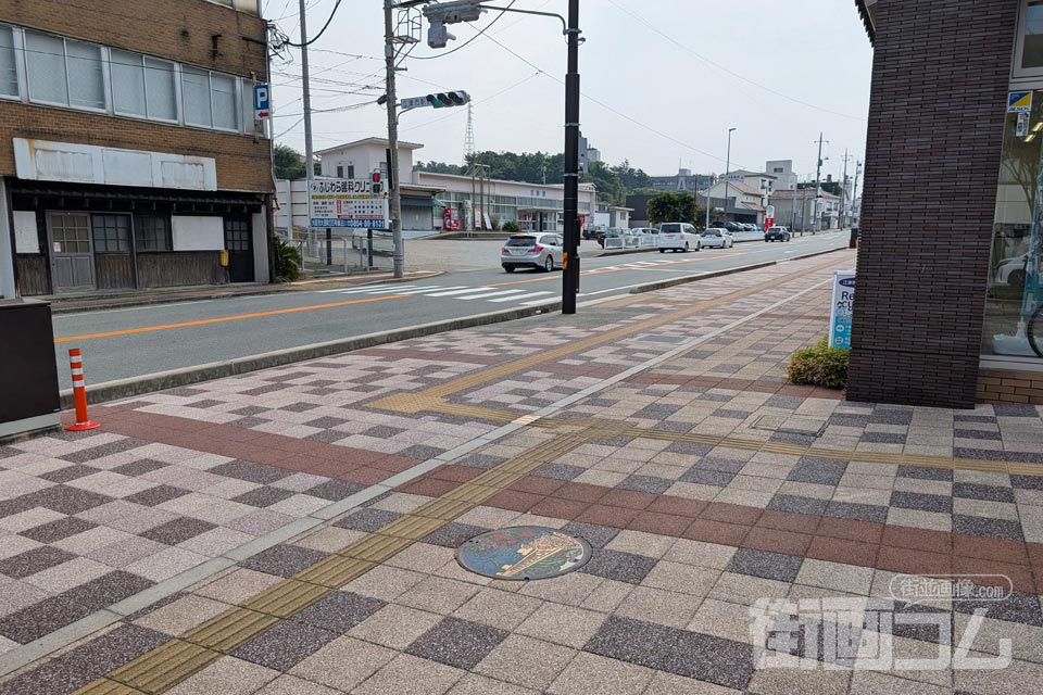島根県江津市A001マンホール蓋の設置場所