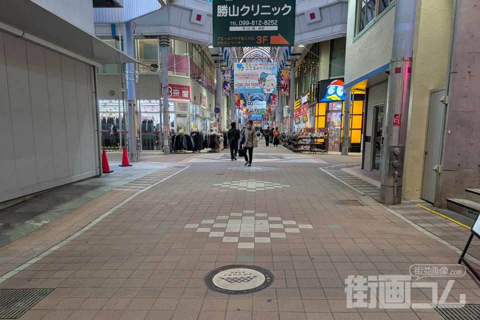 鹿児島県鹿児島市B001マンホール蓋の設置場所