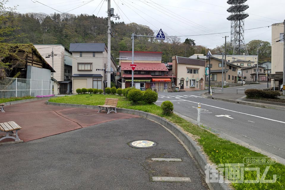 青森県三戸町A001マンホール蓋の設置場所