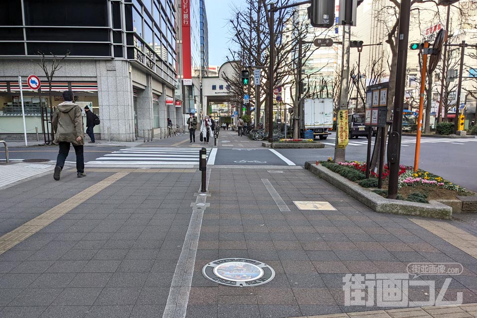 神奈川県川崎市C001マンホール蓋の設置場所