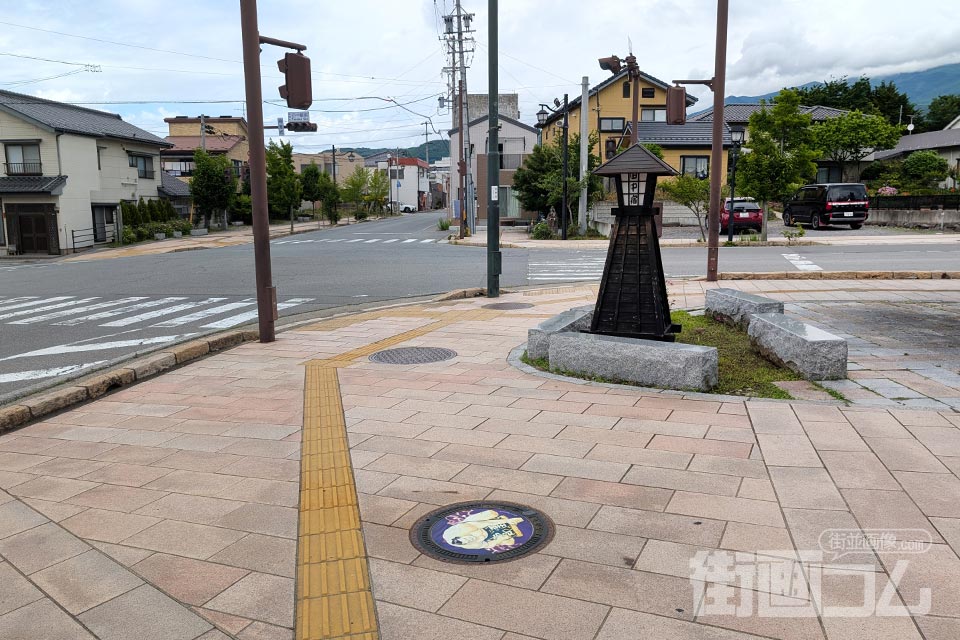長野県東御市A001マンホール蓋の設置場所
