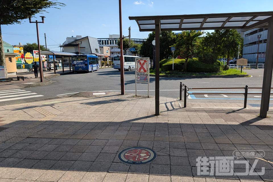 埼玉県飯能市A001マンホール蓋の設置場所