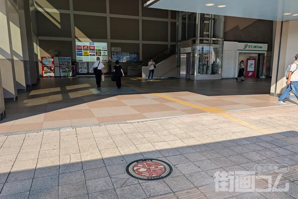 埼玉県飯能市A001マンホール蓋の設置場所