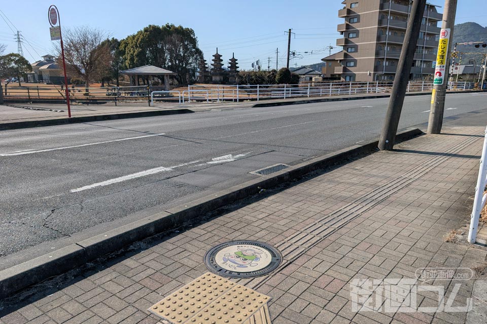 鹿児島県霧島市C001マンホール蓋の設置場所