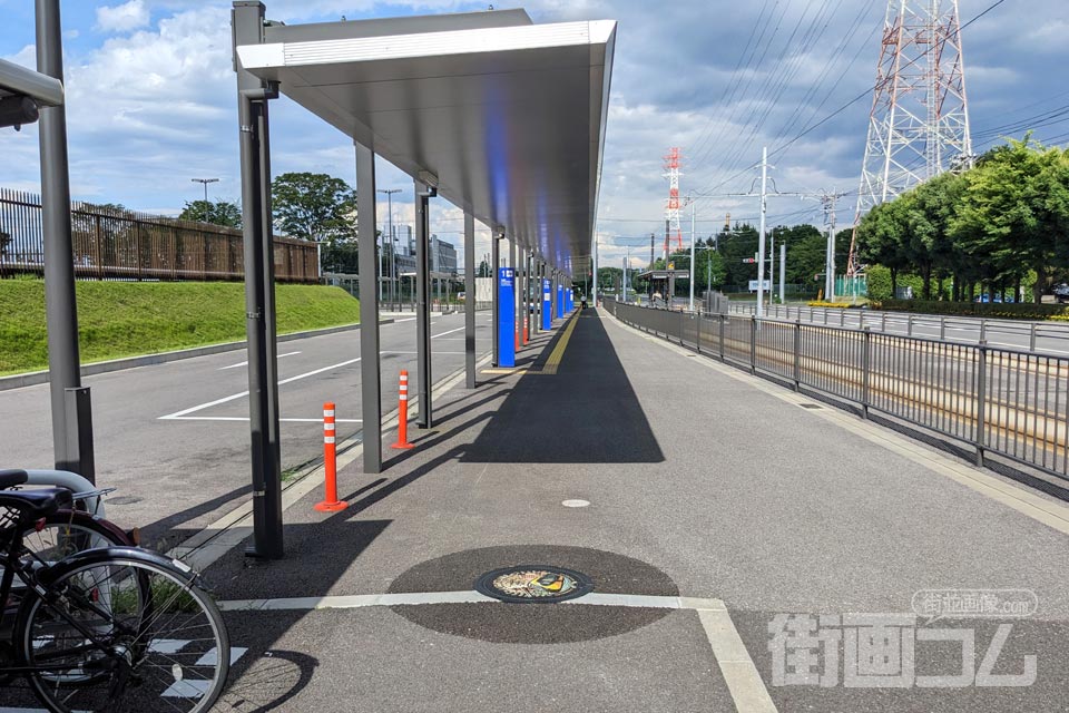 栃木県宇都宮市C001マンホール蓋の設置場所
