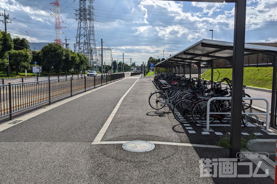 栃木県宇都宮市C001マンホール蓋の設置場所