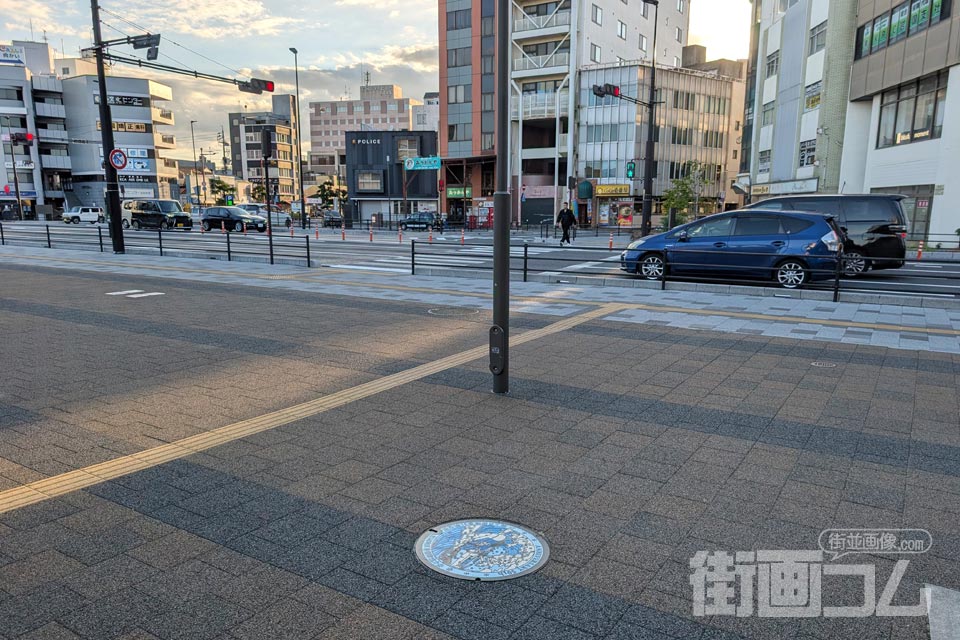 山口県岩国市B001マンホール蓋の設置場所