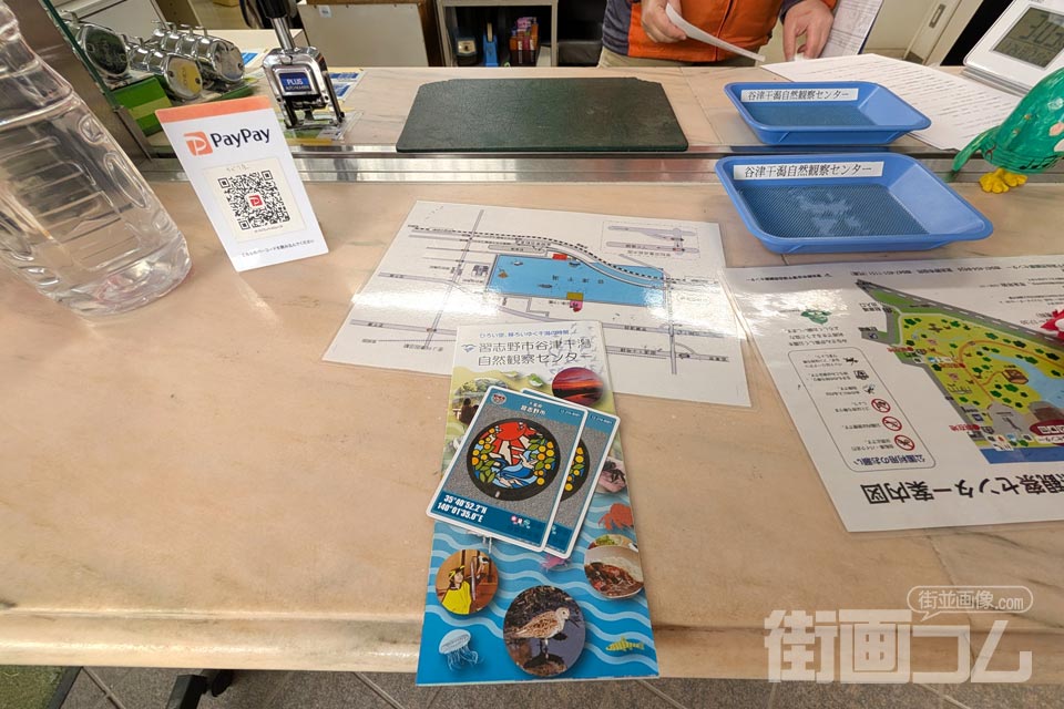 谷津干潟自然観察センターの受付窓口