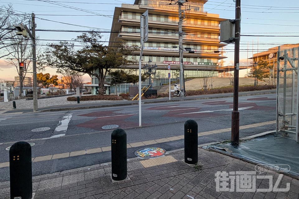 千葉県習志野市B001マンホール蓋の設置場所