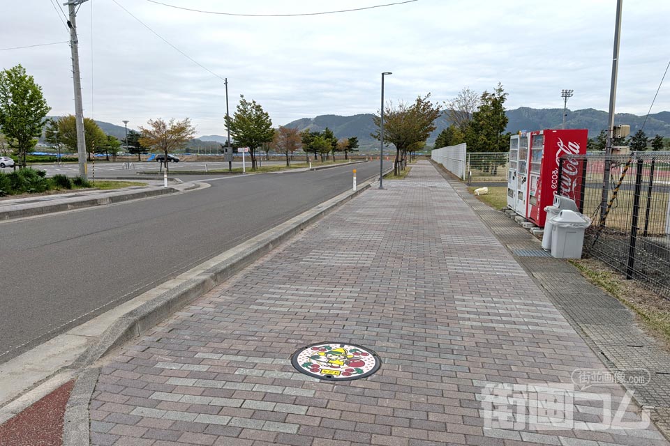 青森県南部町B001マンホール蓋の設置場所