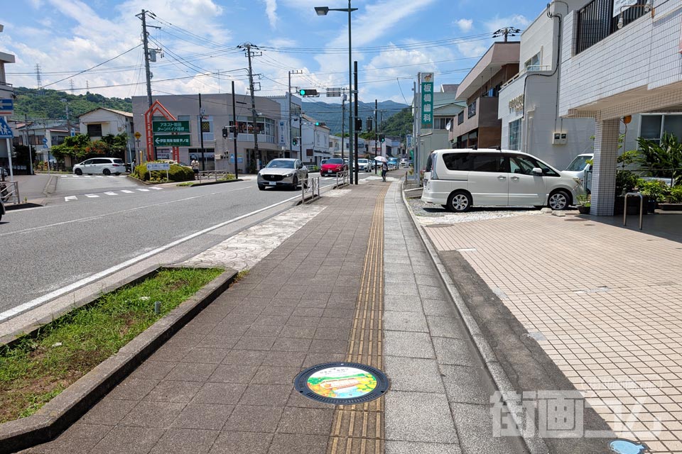 神奈川県小田原市F001マンホール蓋の設置場所