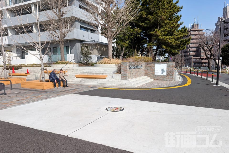東京都東京23区N101マンホール蓋の設置場所