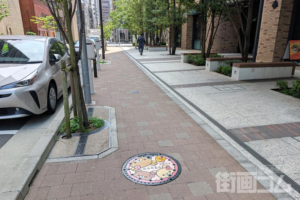 東京都東京23区O101マンホール蓋の設置場所