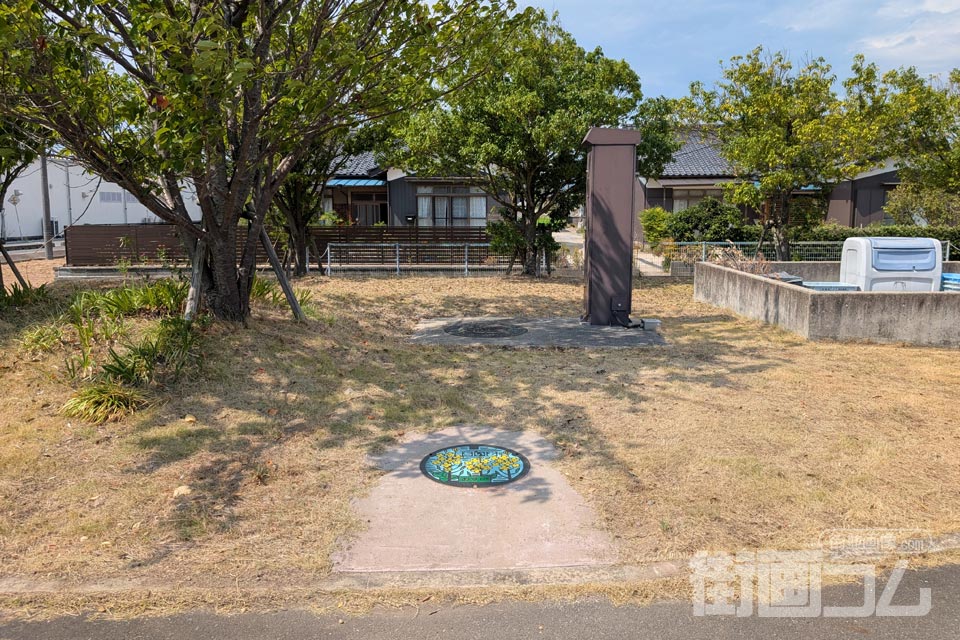山口県山口市E001マンホール蓋の設置場所